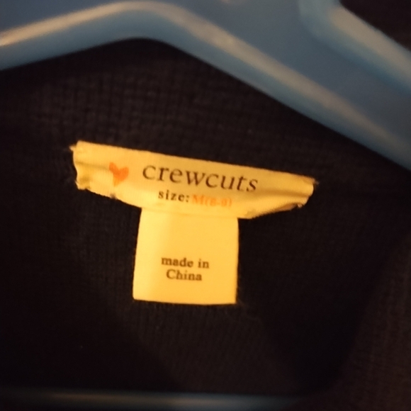 Crewcuts Dark Blue Boys 100% Cotton Preppy Cardigan w/Gold Buttons Size Medium - Picture 3 of 7